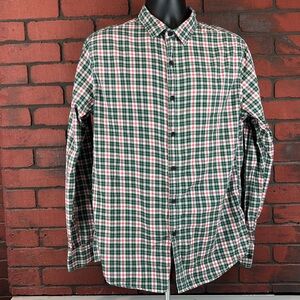 Red Ale Men's Large Tall Tartan Plaid Button-Up Shirt – Casual,‎ Classic